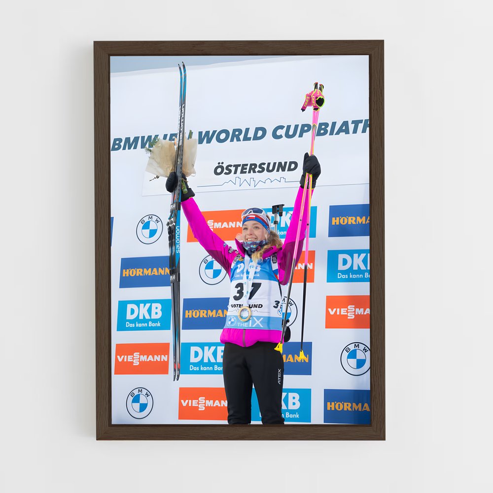 Poster Ski et Détermination – affiche Biathlon (vue 5)